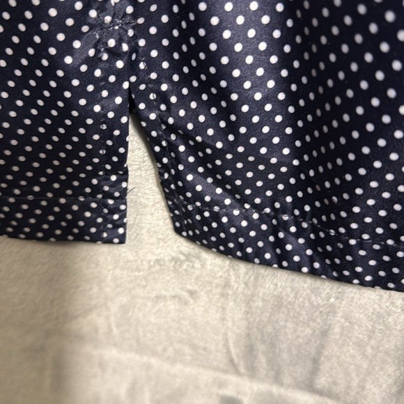 Susan Graver jacket plus size 1X windbreaker Blue White polka dot‎ lightweight - Picture 6 of 15